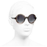 Chanel - Occhiali da Sole Rotondi - Grigio - Chanel Eyewear