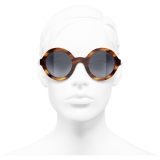 Chanel - Occhiali da Sole Rotondi - Tartaruga Grigio - Chanel Eyewear