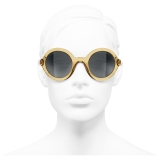 Chanel - Round Sunglasses - Yellow Gray - Chanel Eyewear