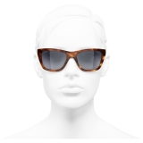 Chanel - Occhiali da Sole Rettangolari - Tartaruga Grigio - Chanel Eyewear