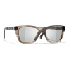 Chanel - Occhiali da Sole Rettangolari - Grigio - Chanel Eyewear
