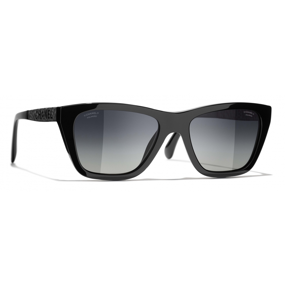 Chanel - Cat Eye Sunglasses - Gold Gray - Chanel Eyewear - Avvenice