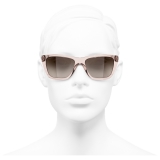 Chanel - Rectangular Sunglasses - Pink Brown - Chanel Eyewear