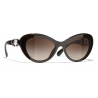 Chanel - Occhiali da Sole Cat-Eye - Marrone - Chanel Eyewear