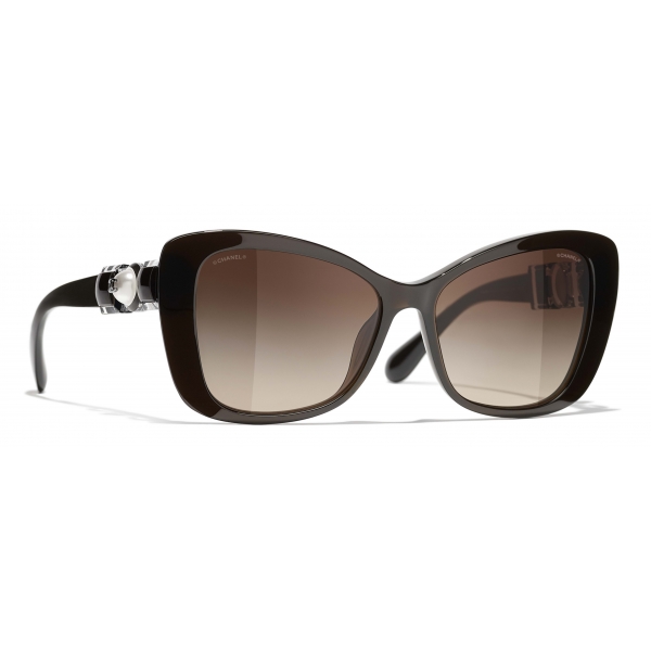 Chanel - Butterfly Sunglasses - Brown - Chanel Eyewear