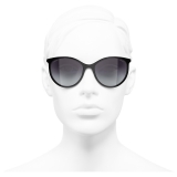 Chanel - Pantos Sunglasses - Black Gray - Chanel Eyewear