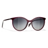 Chanel - Pantos Sunglasses - Red Gray - Chanel Eyewear