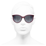 Chanel - Occhiali da Sole Pantos - Rosso Grigio - Chanel Eyewear