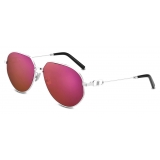 Dior - Sunglasses - CD Link A1U - Silver Burgundy - Dior Eyewear