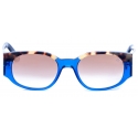 David Marc - JACQUELINE A25-BL - Blue Havana - Sunglasses - Handmade in Italy - David Marc Eyewear