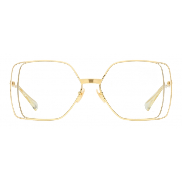 Gucci - Rectangular Sunglasses - Gold Yellow - Gucci Eyewear