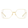 Gucci - Occhiali da Sole Rettangolari - Oro Giallo - Gucci Eyewear