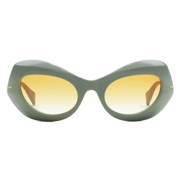 Gucci - Cat-Eye Sunglasses - Sage Green Yellow - Gucci Eyewear