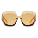 Gucci - Rectangular Sunglasses - Black Yellow - Gucci Eyewear