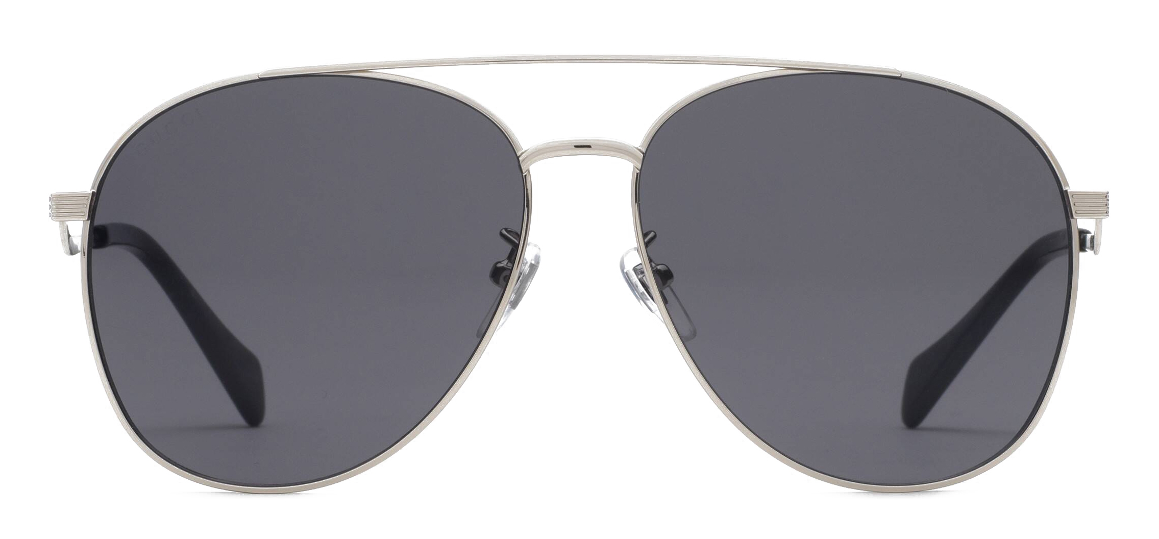 Gucci silver 2025 aviator sunglasses