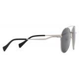 Gucci - Aviator Sunglasses - Silver Gray - Gucci Eyewear