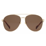 Gucci - Aviator Sunglasses - Gold Brown - Gucci Eyewear