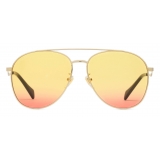 Gucci - Aviator Sunglasses - Gold Yellow - Gucci Eyewear