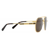 Gucci - Navigator Sunglasses - Yellow Gold Brown - Gucci Eyewear