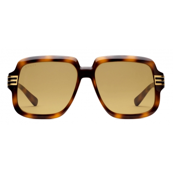 Gucci - Square Sunglasses - Tortoiseshell Yellow - Gucci Eyewear