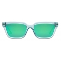 Gucci - Occhiali da Sole Rettangolari - Azzuro Verde - Gucci Eyewear
