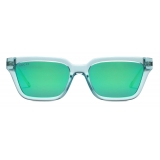 Gucci - Rectangular Sunglasses - Light Blue Green - Gucci Eyewear