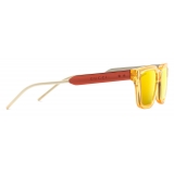 Gucci - Rectangular Sunglasses - Orange - Gucci Eyewear