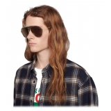 Gucci - Occhiali da Sole Aviator - Rutenio Grigio - Gucci Eyewear
