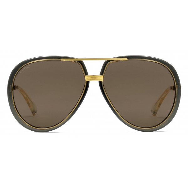 Gucci - Aviator Sunglasses - Gold Brown - Gucci Eyewear