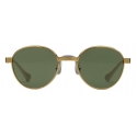 Gucci - Occhiali da Sole Rotondi - Oro Verde - Gucci Eyewear