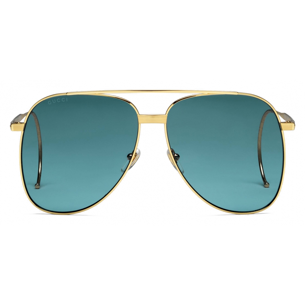 Gucci - Aviator Sunglasses - Gold Blue - Gucci Eyewear - Avvenice