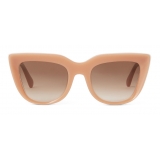 Stella McCartney - Cat-Eye Sunglasses - Shiny Milky Nude - Sunglasses - Stella McCartney Eyewear