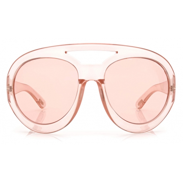 Tom Ford - Serena Round Oversized Sunglasses - Pink - FT0886 - Sunglasses - Tom Ford Eyewear