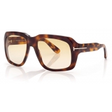 Tom Ford - Bailey Sunglasses - Square Sunglasses - Tartoise - FT0885 - Sunglasses - Tom Ford Eyewear