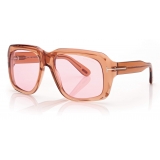 Tom Ford - Bailey Sunglasses Quadrati - Marrone Rosa - FT0885 - Occhiali da Sole - Tom Ford Eyewear