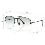 Tom Ford - Mackenzie Sunglasses Pilota - Nero Lucido - FT0883 - Occhiali da Sole - Tom Ford Eyewear