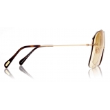 Tom Ford - Mackenzie Sunglasses - Pilot Sunglasses - Brown - FT0883 - Sunglasses - Tom Ford Eyewear