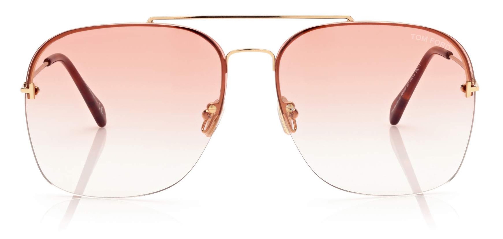 Tom Ford - Mackenzie Sunglasses - Pilot Sunglasses - Shiny Deep Gold-  FT0883 - Sunglasses - Tom Ford Eyewear - Avvenice