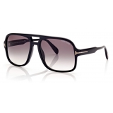 Tom Ford - Falconer Sunglasses - Pilot Sunglasses - Black - FT0884 - Sunglasses - Tom Ford Eyewear