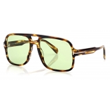 Tom Ford - Falconer Sunglasses - Pilot Sunglasses - Dark Havana- FT0884 - Sunglasses - Tom Ford Eyewear
