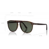 Tom Ford - Jasper Sunglasses - Occhiali da Sole Quadrati - Havana Scuro - FT0835 - Occhiali da Sole - Tom Ford Eyewear