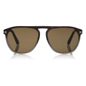 Tom Ford - Jasper Sunglasses - Occhiali da Sole Quadrati - Havana Vintage - FT0835 - Occhiali da Sole - Tom Ford Eyewear