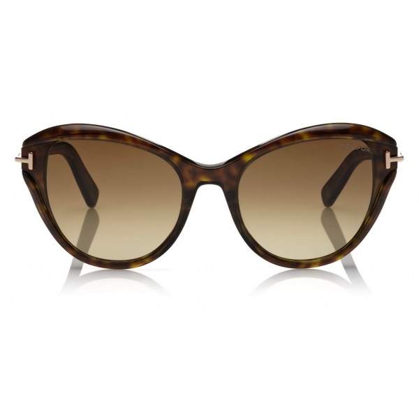 Tom Ford - Leigh Sunglasses - Cat-Eye Sunglasses - Dark Havana - FT0850 - Sunglasses - Tom Ford Eyewear