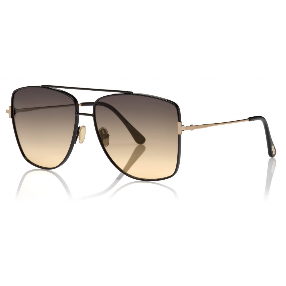 Tom Ford - Reggie Sunglasses - Square Oversized Sunglasses - Black ...