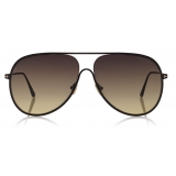 Tom Ford - Alec Sunglasses - Pilot Sunglasses - Black - FT0824 - Sunglasses - Tom Ford Eyewear