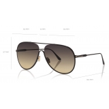 Tom Ford - Alec Sunglasses - Occhiali da Sole Pilota - Nero - FT0824 - Occhiali da Sole - Tom Ford Eyewear