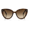 Tom Ford - Izzi Sunglasses - Cat-Eye Sunglasses - Dark Havana - FT0845 - Sunglasses - Tom Ford Eyewear