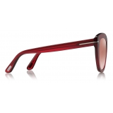 Tom Ford - Izzi Sunglasses - Cat-Eye Sunglasses - Red - FT0845 - Sunglasses - Tom Ford Eyewear