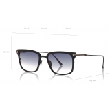 Tom Ford - Hayden Sunglasses - Square Sunglasses - Black - FT0831 - Sunglasses - Tom Ford Eyewear