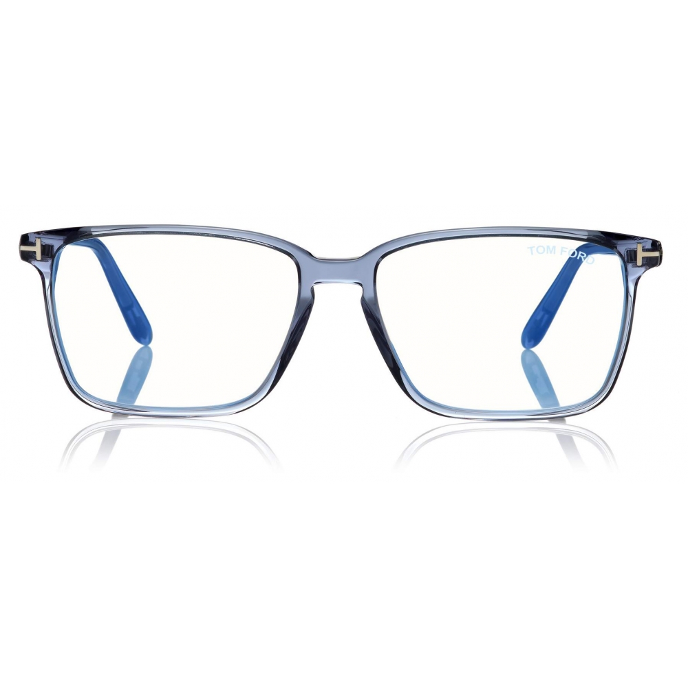 Tom Ford - Soft Square Shape Blue Block Optical - Blue - FT5696-B - Optical  Glasses - Tom Ford Eyewear - Avvenice